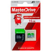 Cartão De Memória 16Gb Ultra Com Adaptador Sd Classe 10 Para Musica Video Foto - MasterDrive
