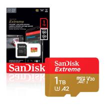 Cartão de Memoria. 1Tb Micro Sd Cl10 190mb/s Leit Extreme SDSQXAV-1T00-GN6MA Sandisk Cartão de Memoria. 1Tb Micro Sd Cl10 190mb/s Leit Extreme SDSQXAV-1T00-GN6MA Sandisk