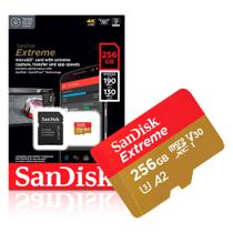 Cartão de Memoria 256Gb Micro SD Cl10 190mb/s Leit Extreme SDSQXAV-256G-GN6MA Sandisk