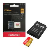 Cartão de Memoria 256Gb Micro Sd Cl10 190mb/s Leit Extreme SDSQXAV-256G-GN6MA Sandisk Cartão de Memoria 256Gb Micro Sd Cl10 190mb/s Leit Extreme SDSQXAV-256G-GN6MA Sandisk