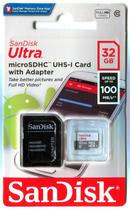 Cartão de memoria 32gb micro sd 100 mb/s Ultra Sandisk