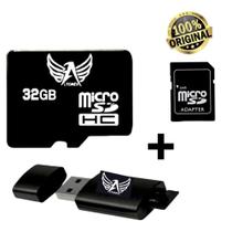Cartão De Memória 32GB Micro SD+ Adaptador SD e Leitor de Cartão Altomex