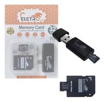 Cartão De Memória 32gb Pen Drive 3 Em 1 Classe 10 El-mc-32