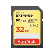 Cartão de Memória 32GB Sandisk Extreme Classe 10- 90MB/S