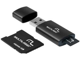 Cartão de Memória 4GB SD Multilaser Classe 4 - com Adaptador MC057