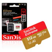 Cartão de Memoria 512Gb Micro SD Cl10 190mb/s Leit Extreme SDSQXAV-512G-GN6MA Sandisk