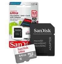 Cartão de Memória 64g p/ Câmera Sandisk Ultra Original