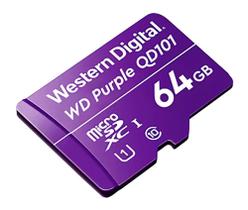 Cartão de memória 64Gb C10 - CFTV- Purple Western - WD