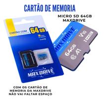 Cartão de memoria 64GB classe 10 maxdrive