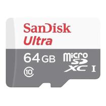 Cartão de memória 64gb classe 10 microsd ultra - sandisk
