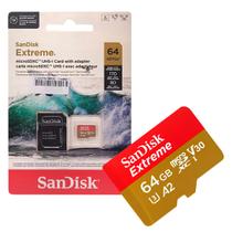 Cartão de Memoria 64gb Micro Sd Cl10 170mb/s Leit Extreme SDSQXAH-064G-GN6AA Sandisk Cartão de Memoria 64gb Micro Sd Cl10 170mb/s Leit Extreme SDSQXAH-064G-GN6AA Sandisk