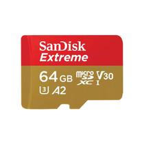 Cartão de Memória 64gb Micro Sd Extreme 170mbs Sandisk (Drones, Câmeras de Ação)