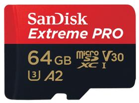 Cartão de Memória 64gb Micro Sd Extreme Pro 170mbs Sandisk (Drones, Câmeras de Ação)