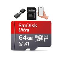 Cartão De Memória 64gb Sandisk Para Câmeras Celulares Pc Sd Cartão De Memória 64gb Sandisk Para Câmeras Celulares Pc Sd