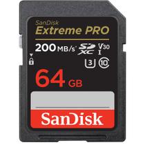Cartão de memória, 64gb, SD Extreme PRO Classe 10 200MB/S, Sandisk SDSDXXU-064G