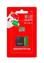 Cartao de Memoria 8 16 32 64 e 128GB MasterDrive USB 2.0 Class 10 MicroSD com Adaptador