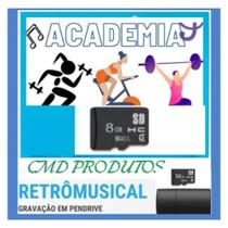 Cartão de Memória 8gb com Músicas = De Academia (mp3)