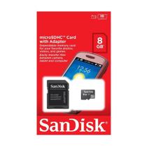 CARTAO DE MEMORIA 8GB MICRO SDHC SUPORT SANDISk