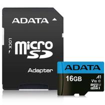 Cartão de Memória Adata MicroSDHC 16 GB Classe 10 com Adaptador - AUSDH16GUICL10-RA1