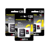 Cartão de memória addlink microSDXC 128GB 3-Pack + Adaptador V30 U3