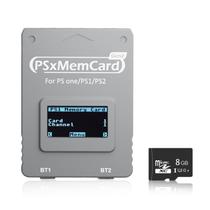 Cartão de memória BITFUNX PSXMemcard Gen2 com cartão microSD de 8GB