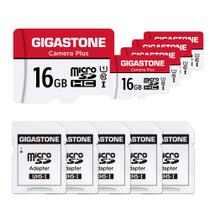 Cartão de memória Cartão de memória microSDHC Gigastone 16GB, pacote com 5