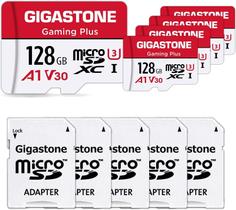 Cartão de memória Cartão Micro SD Gigastone de 128 GB, pacote com 5 unidades para Nintendo-Switch