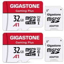 Cartão de memória Cartão Micro SD Gigastone de 32 GB, pacote com 2 unidades para Nintendo-Switch