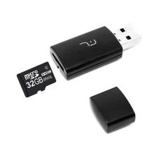 Cartão de Memória Classe 10 32GB Preto Multi MC163 + Adaptador Leitor USB Cartão de Memória Classe 10 32GB Preto Multi MC163 + Adaptador Leitor USB