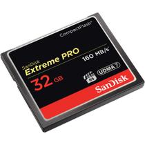 Cartão de Memória Compact Flash CF 32GB Sandisk Extreme Pro 160MB/s