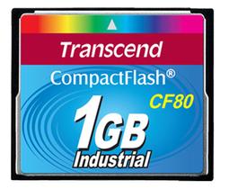 Cartão de memória CompactFlash Transcend 1GB 80x Industrial TS1GCF80