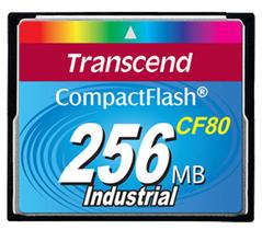 Cartão de memória CompactFlash Transcend 256MB 80x Industrial TS256MCF80