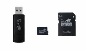Cartão de Memória Eletromex 128GB Classe 10 Adaptador Pendrive USB 3 em 1