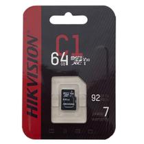 Cartão de Memória Hikvision 64GB MicroSD C1 Series HS-TF-C1(STD)/64G/ZAZ01X00/OD