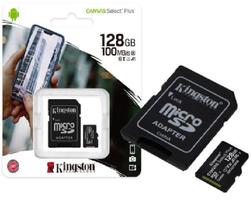 Cartao De Memoria Kingston 128Gb Micro Sd C/ Adap Classe 10