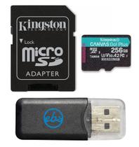 Cartão de memória Kingston 256GB microSDXC Canvas Go Plus Class 10