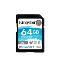 Cartão de Memória Kingston 64GB SDXC Canvas Go Plus SDG3 U3 V30 UHS-I Versão Chinesa