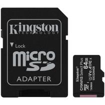 Cartão De Memória Kingston Canvas Plus Microsd 64Gb Classe10