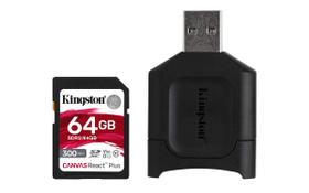 Cartão de memória Kingston Canvas React Plus 64GB SDXC UHS-II