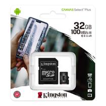 Cartão de Memória Kingston Canvas Select Plus - 32GB - Micro SDHC