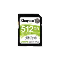 Cartão de Memória Kingston Canvas Select Plus 512GB - Classificação 100 - com Placas Mãe S