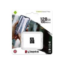 Cartão de memória kingston canvas select plus microsd 128gb, com adaptador - sdcs2/128gb