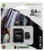 Cartão De Memória Kingston Canvas Select Plus Microsd 64gb Sdcs2/64gb