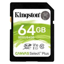 Cartao de Memoria Kingston Canvas Select Plus SDXC 64 GB 100MB/s Classe 10 - SDS2/64GB