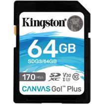 Cartão de memória kingston sd xc 64gb uhs-i 170mb/s