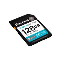 Cartão de memória Kingston, SDXC Canvas Go Plus, 128GB, Gen4, 200MB/s - SDG4/128GB