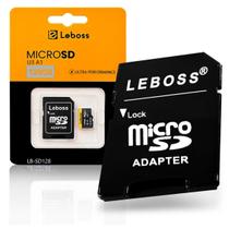 Cartão De Memória Leboss Micro Sd 128gb Com Adaptador U3 A1