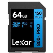 Cartão de memória Lexar 64gb 800x Pro 150MB/s V30