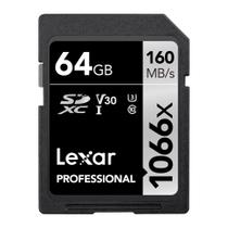 Cartão de Memória Lexar 64gb Cartão Sd Professional Classe de Vídeo V30