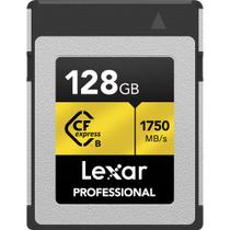 Cartão de memória lexar cfexpress 128gb type b gold 1750mb/s lcxexpr128g-rneng